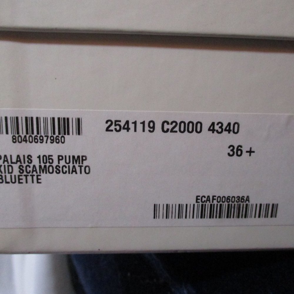 NEW NIB SAINT LAURENT PARIS Stiletto Heel Platform PUMP SHOE 36.5 BLUE - Picture 4 of 9